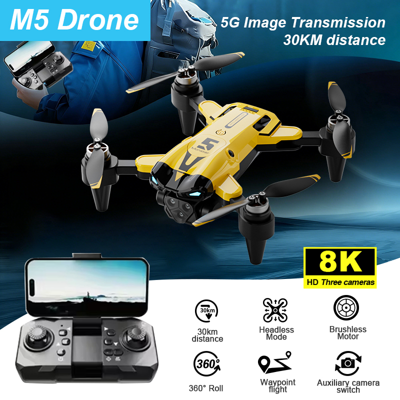 Умный дрон M5 с камерой, бесще – обзор и цена Drone Smart Rc Foldable