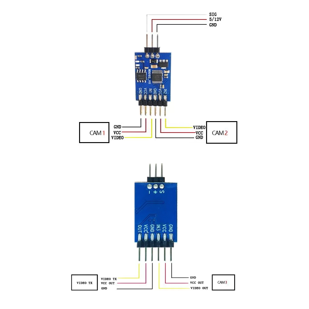Модуль видеопереключателя на 3 – обзор и цена Drone Rc Controller