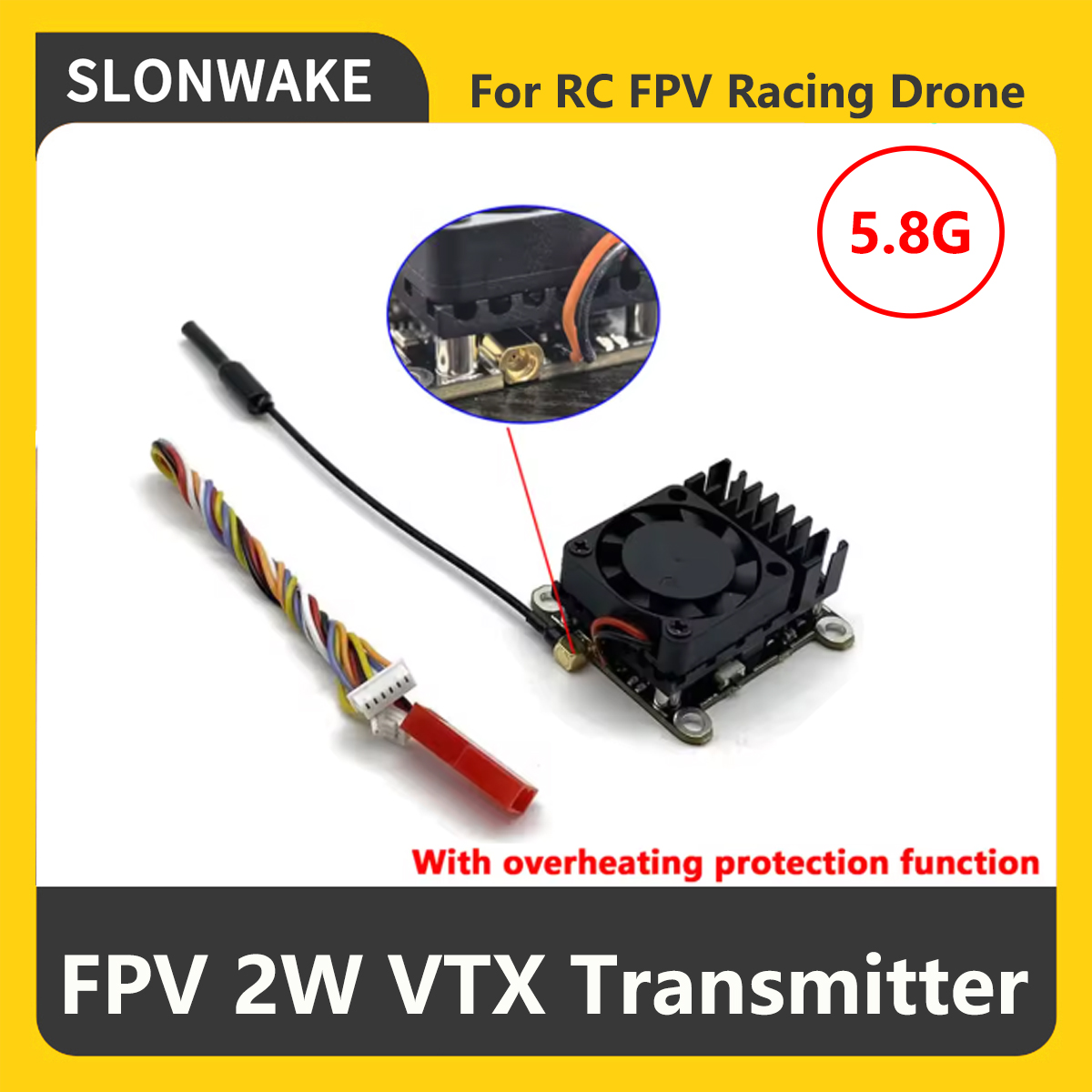 SLONWAKE 5.8G 2000мВт FPV VTX  – обзор и цена Drone Rc Receiver And Transmitter