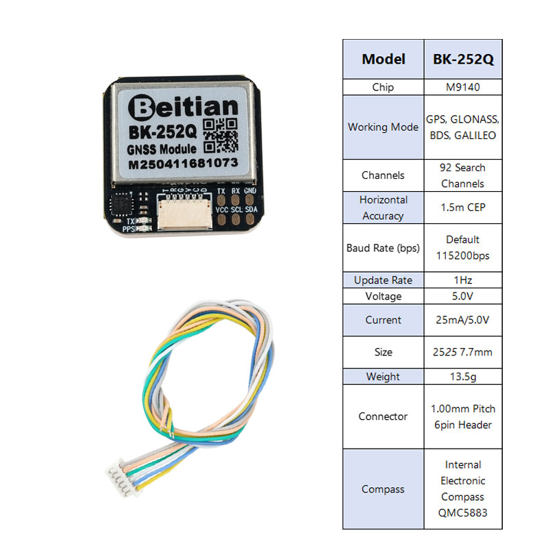 Beitian BK-252Q GPS GNSS модул – обзор и цена Gps Module Drone